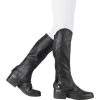 Dublin Stretch Fit Half Chaps Black -Equestrian Products Store Dublin Stretch Fit Half Chaps Black Main.700x700