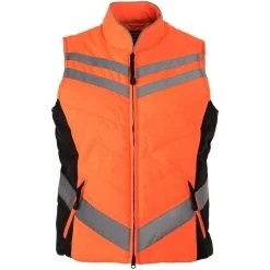Equisafety Unisex Quilted Gilet - Orange GIL0
