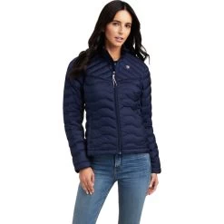 2022 Ariat Womens Ideal Down Jacket 10041381 - Navy Eclipse