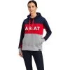 2022 Ariat Womens Rabere Team Hoodie 10041392 - Navy -Equestrian Products Store F22 WMS ENGL 10041392 front.700x700