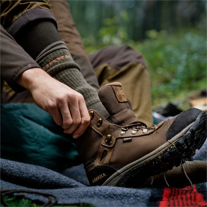 2022 Harkila Pro Hunter 2.0 Long Socks 170109163 - Willow Green / Shadow Brown 4 2022 Harkila Pro Hunter 2.0 Long Socks 170109163 - Willow Green / Shadow Brown - Image 2