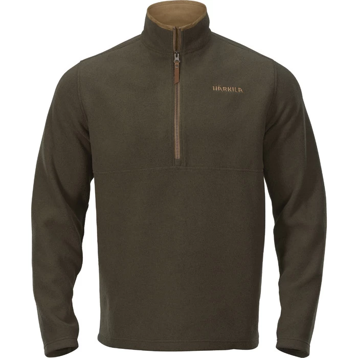 Harkilla Mens Sandhem Fleece Pullover - Willow Green Melange 3 Harkilla Mens Sandhem Fleece Pullover - Willow Green Melange