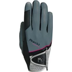 Roeckl Madrid Riding Gloves Grey / Pink