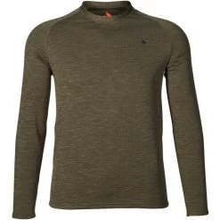 2022 Seeland Mens Base Active Long Sleeve T-Shirt 160209928 - Pine Green