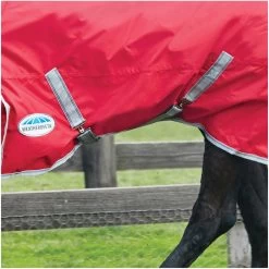 2022 Weatherbeeta Comfitec Classic Lite Combo Neck Turnout Rug - Red / Silver Colour Red/Silver -Equestrian Products Store Weatherbeeta Comfitec Classic Combo Neck Lite Red 3.700x700
