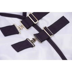 Weatherbeeta Comfitec Essential Mesh Combo Neck Fly Rug White / Purple -Equestrian Products Store Weatherbeeta Comfitec Essential Mesh Combo Neck White 3.700x700