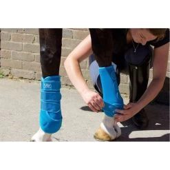Woof Wear Training Wraps Orange -Equestrian Products Store Woof Wear Dressage Wraps Fitting 2.700x700 1