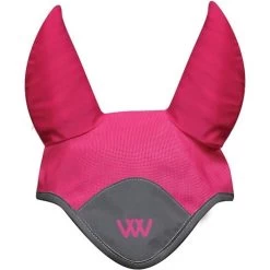 2022 Woof Wear Horse Hi-Viz Fly Veil WS0016 - Pink Colour Pink