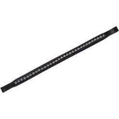 Collegiate Large Diamante Browband - Black