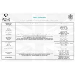 Charles Owen Luna Helmet & Headband LUNABMBM - Black Matt -Equestrian Products Store headband20guide20CO.700x700