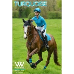 Woof Wear Womens Performance Riding Shirt Tuquoise -Equestrian Products Store lifestyle20turquoise.700x700