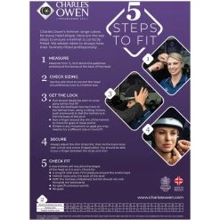 Charles Owen AYR8 Plus Limited Edition Leather Look Helmet - Brown 6 Charles Owen AYR8 Plus Limited Edition Leather Look Helmet - Brown -Equestrian Products Store riding hat fitting poster.700x700
